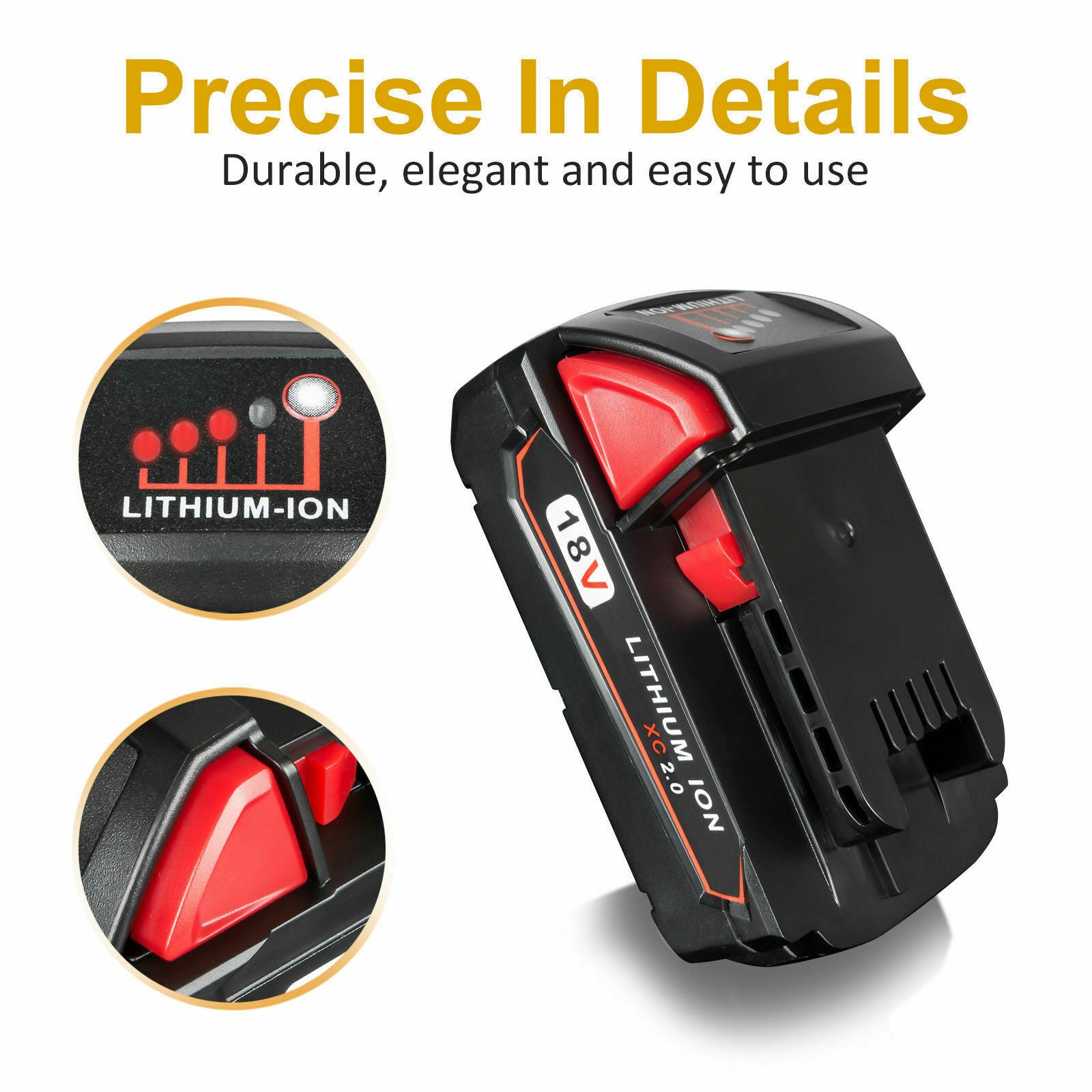 18V Battery for Milwaukee FUEL M18 M18B M18B2 M18B4 M18BX cordless tools 18V Battery for Milwaukee FUEL M18 M18B M18B2 M18B4 M18BX cordless tools